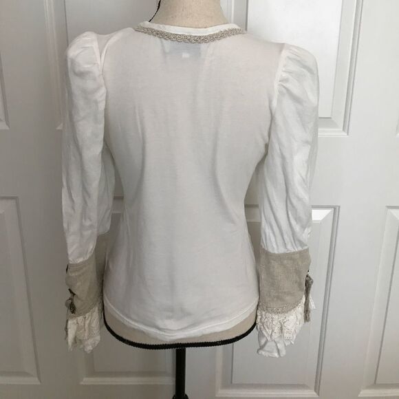 Hallodri blouse with linen sleeves - Picture 3 of 4